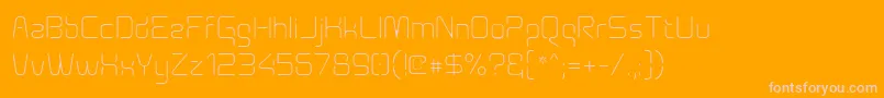 fuente Aunchanted Thin – Fuentes Rosadas Sobre Fondo Naranja