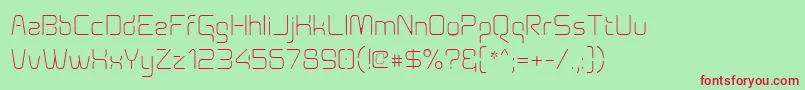 Aunchanted Thin Font – Red Fonts on Green Background