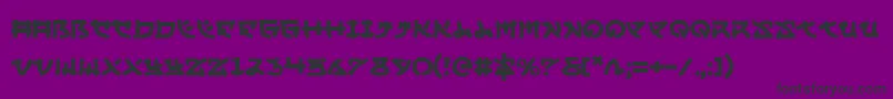 Yama Font – Black Fonts on Purple Background