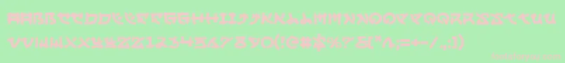 Yama Font – Pink Fonts on Green Background