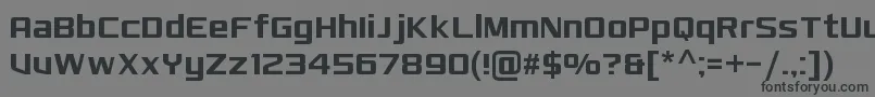MonkirtaPursuitNc Font – Black Fonts on Gray Background