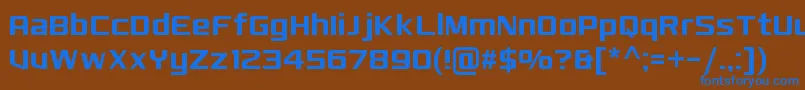 MonkirtaPursuitNc Font – Blue Fonts on Brown Background