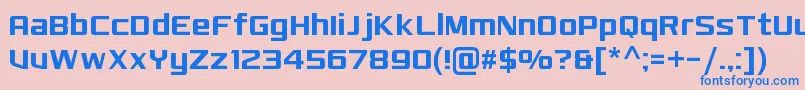 MonkirtaPursuitNc Font – Blue Fonts on Pink Background