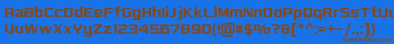 MonkirtaPursuitNc Font – Brown Fonts on Blue Background