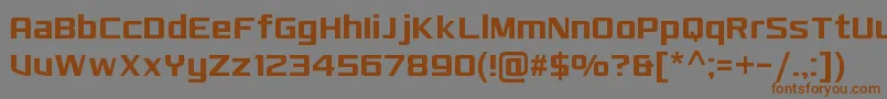 MonkirtaPursuitNc Font – Brown Fonts on Gray Background