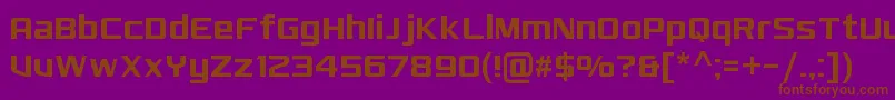 MonkirtaPursuitNc Font – Brown Fonts on Purple Background