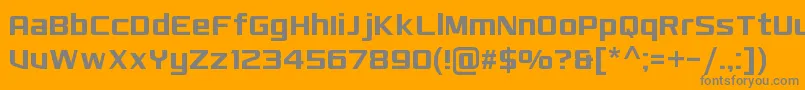 MonkirtaPursuitNc Font – Gray Fonts on Orange Background