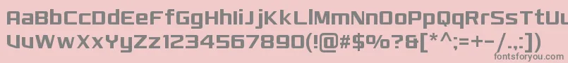MonkirtaPursuitNc Font – Gray Fonts on Pink Background