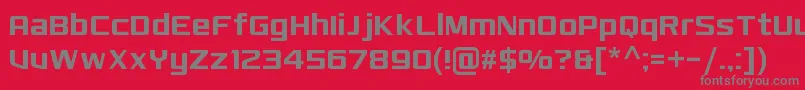 MonkirtaPursuitNc Font – Gray Fonts on Red Background