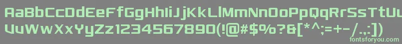 MonkirtaPursuitNc Font – Green Fonts on Gray Background