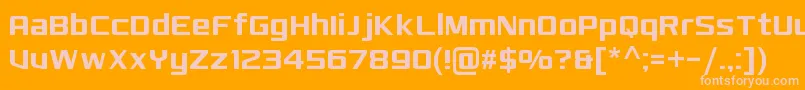MonkirtaPursuitNc Font – Pink Fonts on Orange Background