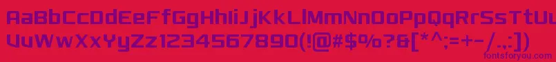 MonkirtaPursuitNc Font – Purple Fonts on Red Background