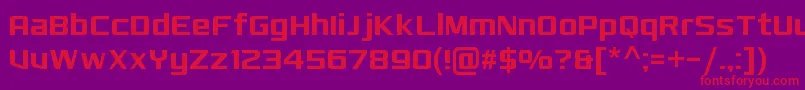 MonkirtaPursuitNc Font – Red Fonts on Purple Background