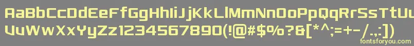 MonkirtaPursuitNc Font – Yellow Fonts on Gray Background