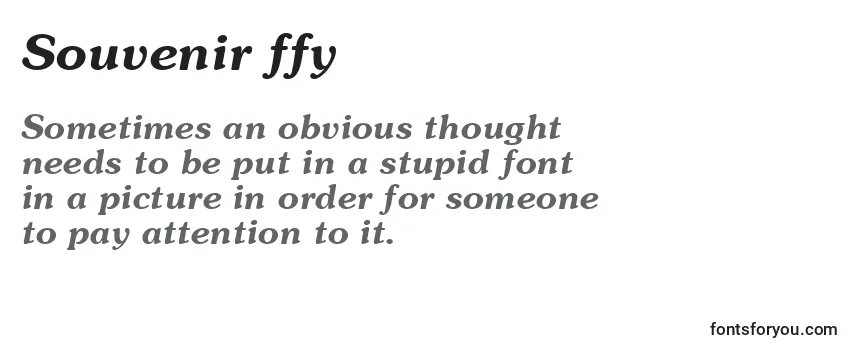 Souvenir ffy-fontti