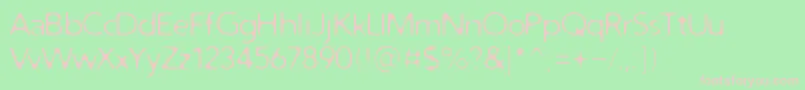 Distrol Font – Pink Fonts on Green Background