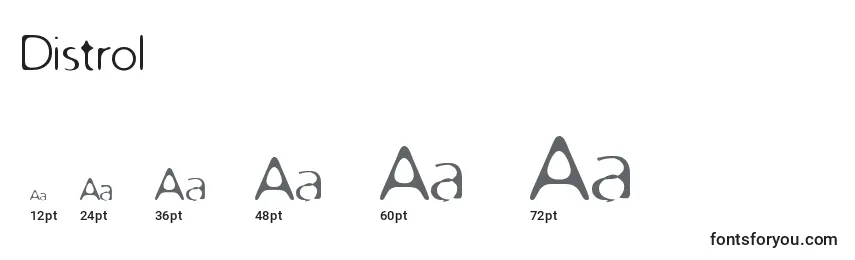 Distrol Font Sizes