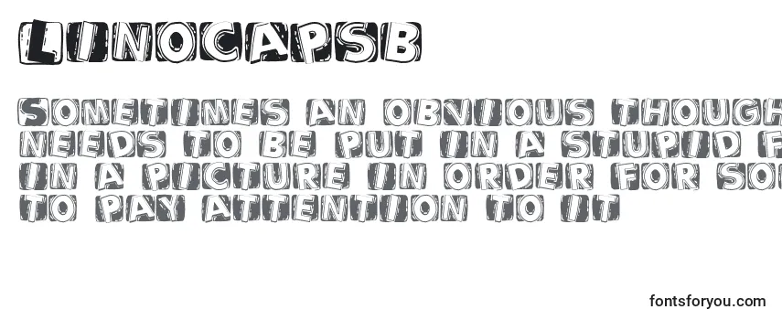 Linocapsb Font