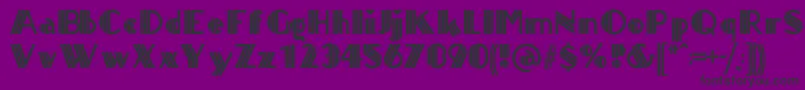 TitanickDisplay Font – Black Fonts on Purple Background