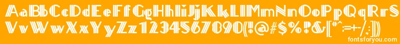 TitanickDisplay Font – White Fonts on Orange Background