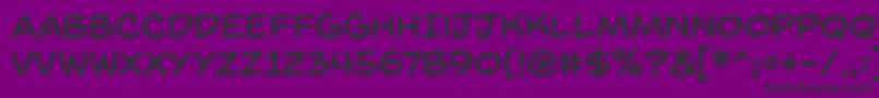 BackissuesbbReg Font – Black Fonts on Purple Background