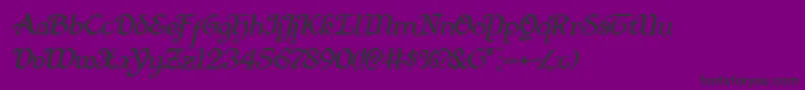 Quillswordexpandital-fontti – mustat fontit violetilla taustalla