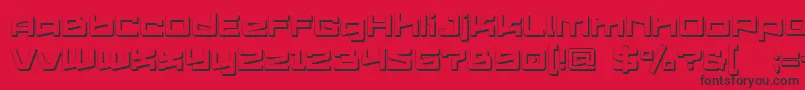 Подробнее о шрифте Logofontik4fExtrudedRegular Шрифт Logofontik4fExtrudedRegular – чёрные шрифты на красном фоне