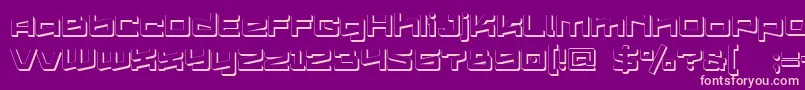fuente Logofontik4fExtrudedRegular – Fuentes Rosadas Sobre Fondo Morado