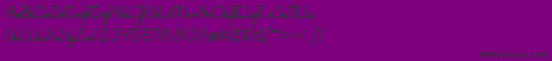BrandNewColony Font – Black Fonts on Purple Background