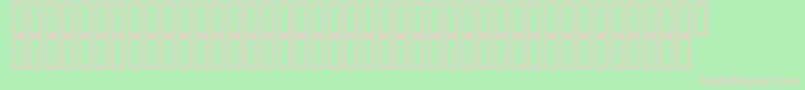 Geopuncts500 Font – Pink Fonts on Green Background