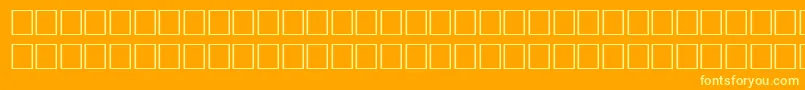 QuietRegular Font – Yellow Fonts on Orange Background