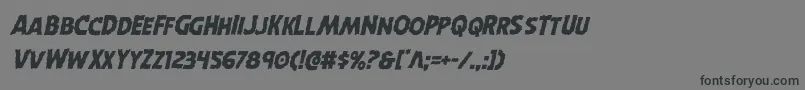 Horroweenital Font – Black Fonts on Gray Background