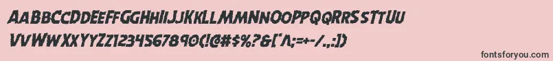 Horroweenital Font – Black Fonts on Pink Background