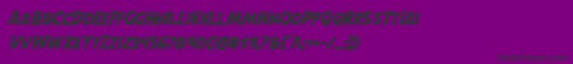 Horroweenital Font – Black Fonts on Purple Background
