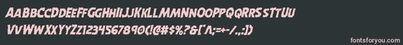 Horroweenital Font – Pink Fonts on Black Background
