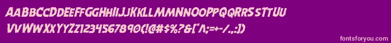 Horroweenital Font – Pink Fonts on Purple Background