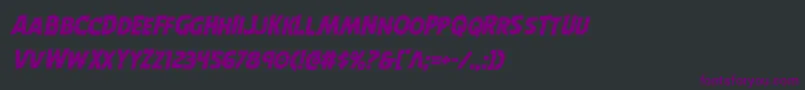 Horroweenital Font – Purple Fonts on Black Background