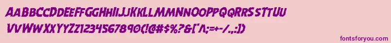 Horroweenital Font – Purple Fonts on Pink Background