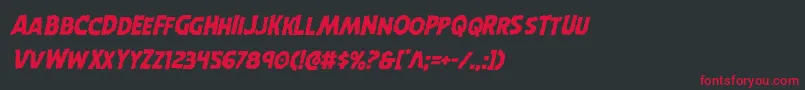 Horroweenital Font – Red Fonts on Black Background