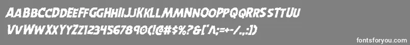 Horroweenital Font – White Fonts on Gray Background