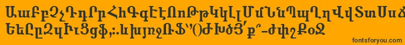 Lisätietoja Anahid-fontista Anahid-fontti – mustat fontit oranssilla taustalla