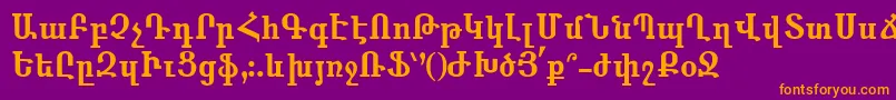 More about Anahid Font Anahid Font – Orange Fonts on Purple Background