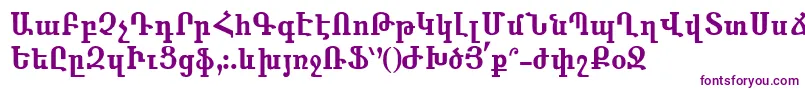 Anahid-Schriftart – Violette Schriften