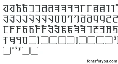 Exodite font – Fonts Runes