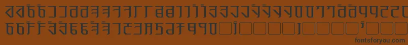 Шрифт Exodite – чёрные шрифты на коричневом фоне