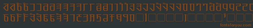 Exodite Font – Brown Fonts on Black Background