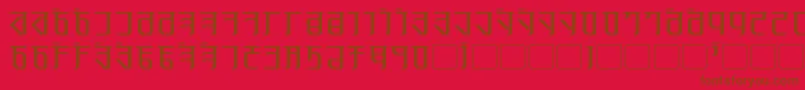 Exodite Font – Brown Fonts on Red Background