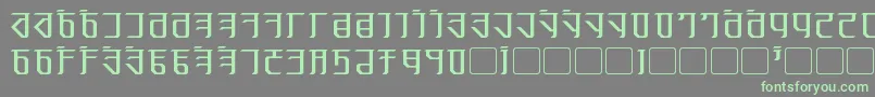 Exodite Font – Green Fonts on Gray Background