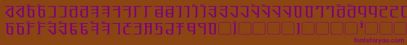 Exodite Font – Purple Fonts on Brown Background