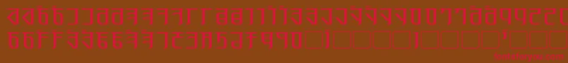 Exodite Font – Red Fonts on Brown Background